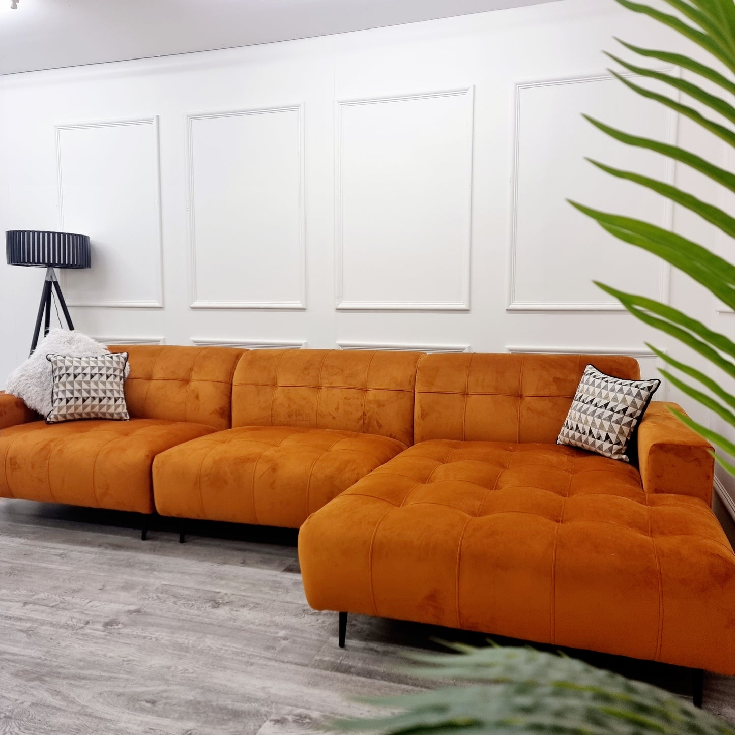 Oslo Open Plan Sofa - Burnt Orange