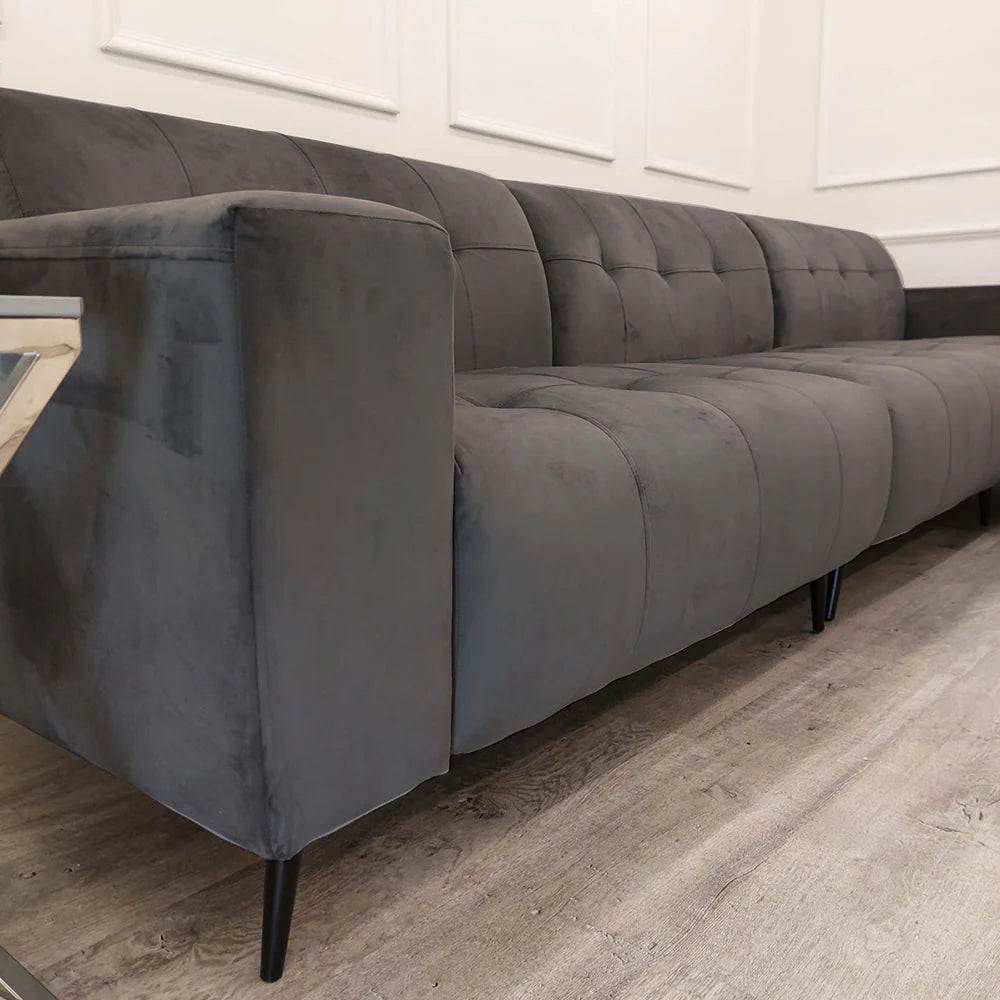 Oslo Open Plan Sofa - Steel Grey