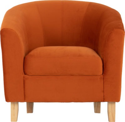 Velvet Tempo Tub Armchair