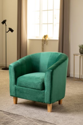 Velvet Tempo Tub Armchair