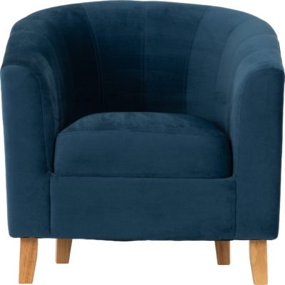 Velvet Tempo Tub Armchair