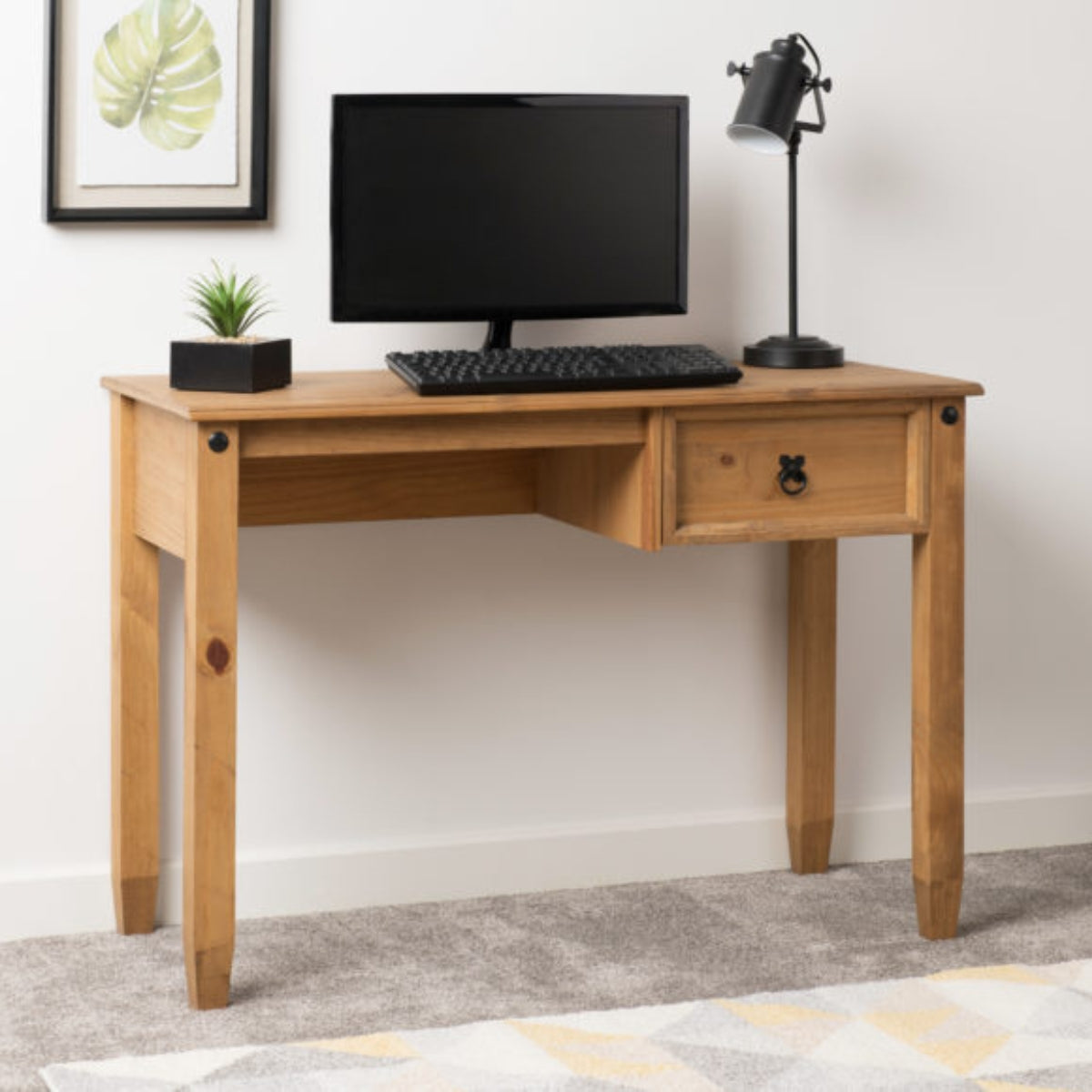 Mexican Style Study Office Desk Solid Pine