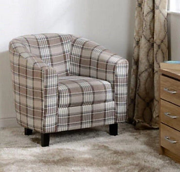 Hammond Checked Tub Chair