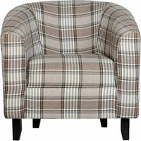 Hammond Checked Tub Chair