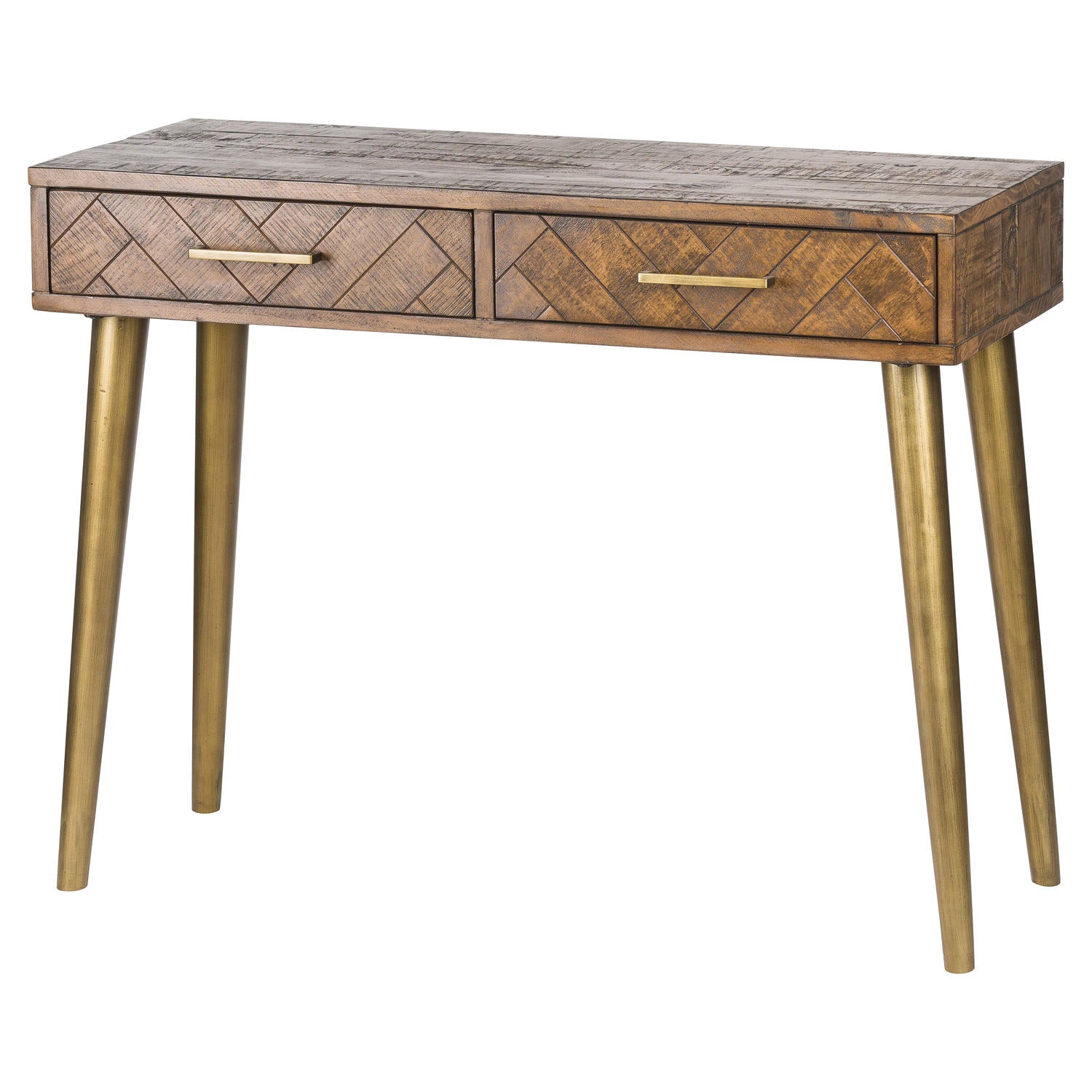 Havana Gold 2 Drawer Console Table